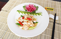 學員滑炒蝦仁作品
